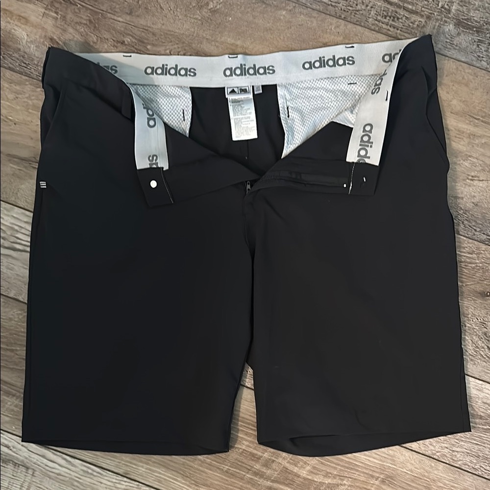 Adidas Black Athletic Shorts with Elastic Waistband